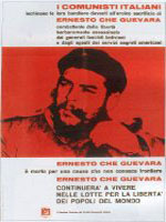 Manifesto del PCI in onore di Ernesto Che Guevara