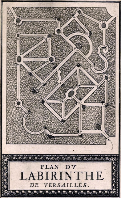 Plan du Labirinthe de Versailles
