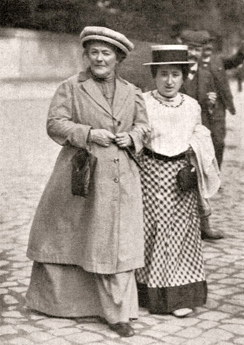 Clara Zetkin e Rosa Luxemburg, 1910