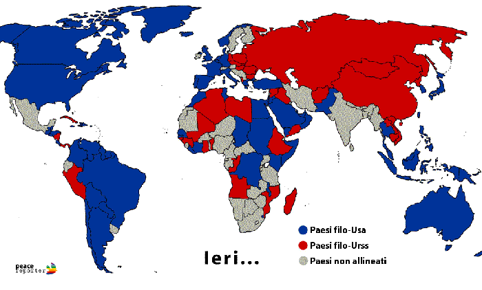 guerra fredda: mappa animata: clicca