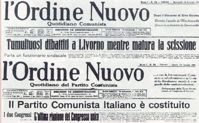 l'Ordine Nuovo, gennaio 1921