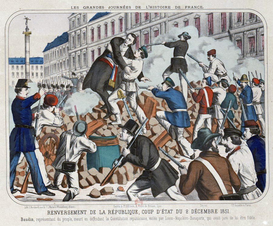 dicembre 1851: colpo di stato di Louis-Napol&eacute;on Bonaparte