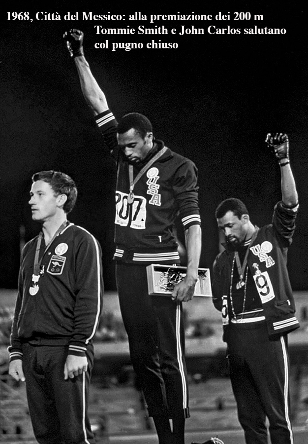 Olimpiadi 1968: i pugni chiusi di John Carlos e Tommie Smith