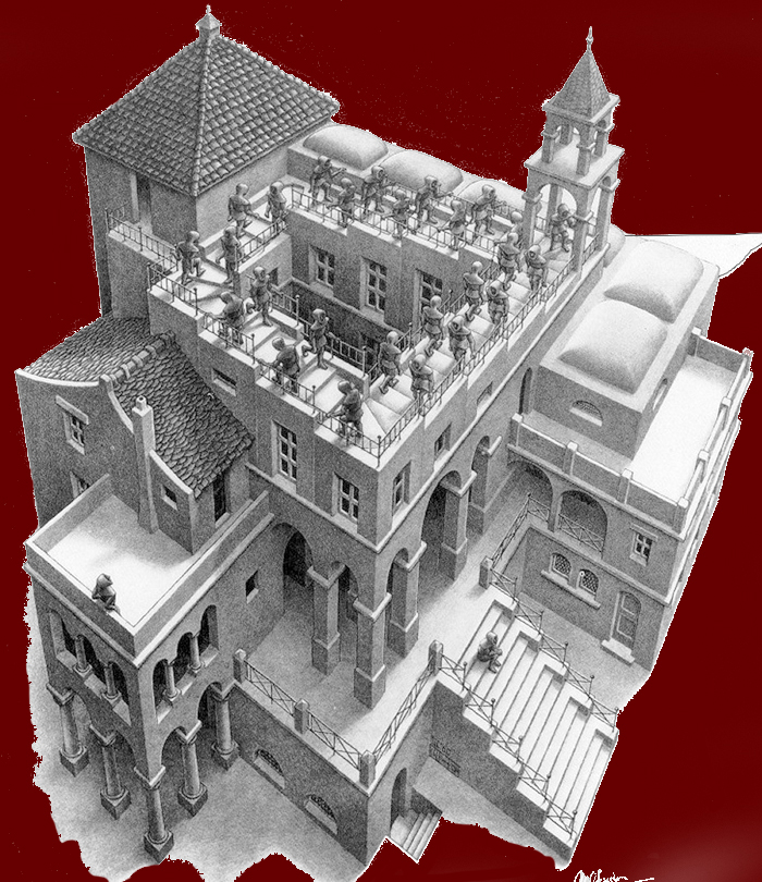 Maurits Cornelis Escher, Salita e discesa, 1960