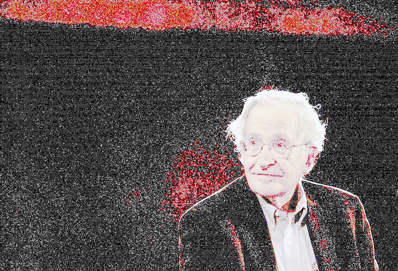 Noam Chomsky - elaborazione grafica: A. B.