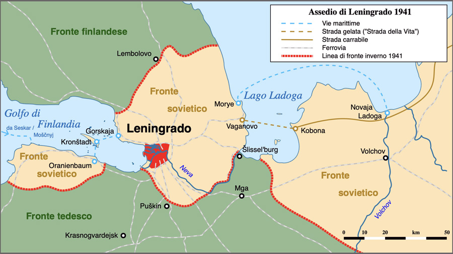 l'assedio di Leningrado